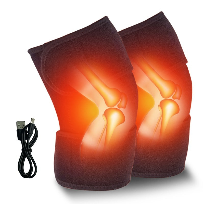 Heated Knee Warmers With Intelligent Temperature Control Soft Fleece Lining For Joint Pain Relief And Comfort